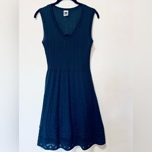M Missoni Silky Navy Knit Dress